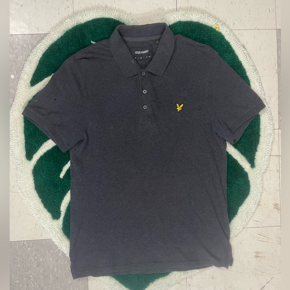 Lyle & Scott Men's Charcoal Polo Shirt